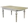 MIlani Home CROSS - tavolo vintage allungabile in legno con piano stondato