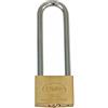 Amig - Lucchetto di sicurezza - Include 2 chiavi - Arco extra lungo - Ottone e arco in acciaio trattato - Per armadietti da palestra, porte, armadi, valigie, zaini - Doppia chiusura - Larghezza: 50 mm