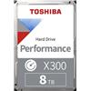 ‎Toshiba Toshiba X300 8TB High Performance Internal Hard Drive 3.5'' SATA. 7200rpm, 256mb