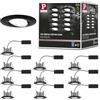Paulmann 92462 Apparecchio da incasso LED Calla rotondo set da 10 10x6W IP65 bianco neutro nero opaco orientabile plastica faretto da incasso 4000K