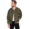 Trendyol Giacca Invernale Oversize Tinta Unita con Colletto Universitario Cappotto, Cachi, L Uomo