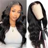 Jreitsere Parrucca Donna Capelli Veri Umani Lunghi 13x4 Lace Front Wig Body Wave Human Hair Wigs 150% Density Parrucca Nera Liscia 20 Pollici