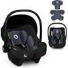 LIONELO ASTRID i-Size Seggiolino Auto Neonati 40-87cm Ovetto gr 0+ Montaggio rivolto all'indietro, Cintura di sicurezza a 3punti Protezione laterale Inserto Dri-Seat