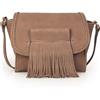 Kate Lee sac Bandoulière Mfleya Taupe Clair, Borsa Donna, Marrone