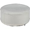 Relaxdays Sgabello Gonfiabile da Esterno, Pouf Arredo Outdoor, Poggiapiedi Rotondo da Giardino, HxD: 26x56 cm, Beige