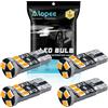 Alopee 4-Pack Lampadine LED W5W T10/194/501 12V - 9SMD 2835 Canbus Senza Errori, Luci Posizione LED Ambra per Auto (Luci Scalino Cortesia, Luci Targa, Luci del Bagagliaio, Luci Porta, Luci Lettura)