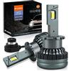 D-Lumina Lampadina D2S LED per Fari Anti-Errore,Canbus D2R D2C, Aggiorna e Sostituisci la Lampada Allo Xeno HID,50W 12000LM D2S LED Lampadine Auto 6500K,Spina e Uso,Confezione da 2