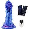 HiSmith WDA030-M Wildolo Designer Series Silicone Dildo Vibrator with App 21.5cm Blue