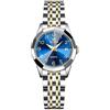 RORIOS Orologi Semplice da Donna Orologi da Polso Signora Rettangolo Orologi Casual Analogico Quarzo Orologi Cinturino in Pelle Impermeabile blu