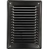 KOTARBAU® Griglia di ventilazione 230 x 165 mm con rete nero aerazione areazione metalica da sovrapporre