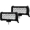 Willpower Barra LED 2pc 36W 18cm Barras de Luz de Trabajo Facos Led Inundación DC 12V 6000K Faro Led IP67 Impermeable Faco Led para Coche 4x4 Tractor Camino Barco ATV UTV SUV 4WD
