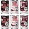 Wolf of Wilderness Adult Red Meat 6 x 400 g umido per cane - Mix: Maiale, Salmone e Tonno, Maiale, Manzo e Coniglio, Maiale, Tacchino e Trota