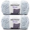 Bernat Velvet Softened Blue Yarn - 2 confezioni da 300 g/10,5 oz - Poliestere - 5 Bulky - 300 metri - per maglia/uncinetto