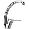PIRALLA Rubinetto Miscelatore per lavello cucina con canna alta girevole serie Ariel Piralla senza scarico 0RE00104A16 cromato