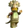Toynova Selezione: Lego 71045 Minifigure - Serie 25 - Minifigures personaggi da collezione Lego + cartolina gratuita (08 - fan dei triceratops)