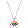 Elli Collana Bambini Ciondolo Arcobaleno Giocoso con Smalto in Argento Sterling 925