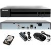 HIKVISION NVR 16 CANALI HIKVISION 8.0 MPX ONVIF VIDEOSOEVEGLIANZA H.265 4K HD P2P HD 2 ...