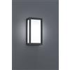 Trio Lighting TIMOK APPLIQUE 1xLUCE ATTACCO E27 LAMPADINA INCLUSA 4,9W 470lm, 3000K RETTANGOLARE ANTRACITE CM 28,5X15CM IP54