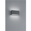 Trio Lighting TRENT APPLIQUE 2 LED 9W 1100lm, 3000K ANTRACITE BI-EMISSIONE L.14 X H.5CM IP65
