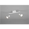 Trio Lighting PARIS SENZA LAMPADINA BARRA 2 LUCI BIANCO ATTACCO GU10 L. 25CM