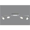 Trio Lighting CLAPTON BARRA 4 SPOTS LED 4x SMD LED, 4,3W · 4x 430lm ALLUMINIO L100CM