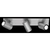 Trio Lighting MARLEY BARRA 3 SPOTS CILINDRI COLORE NICHEL OPACO CM48 3 LUCI ATTACCO GU10