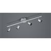 Trio Lighting PARIS SENZA LAMPADINA BARRA 4 LUCI ALLUMINIO ATTACCO GU10 L. 50CM