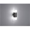 Trio Lighting HUDSON APPLIQUE DA ESTERNO 2 LUCI ATTACCO E14 INCLUSE COLORE ANTARCITE CM 9X H 33