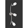 Trio Lighting COLMAR BARRA 3 SPOTS ATTACCO E14 DIFFUSORI VETRO SATINATO CON DECORI