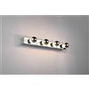 Trio Lighting THEATRO H2O APPLIQUE CROMO 4 PORTA LAMPADA IP44 CON INTERRUTTORE H. 55CM ATTACCO E27