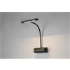 Trio Lighting CURTIS APPLIQUE LED 4W 430lm, 3000K NERA FLESSIBILE CM18xH35 DIMMERABILE