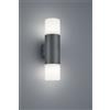 Trio Lighting HOOSIC APPLIQUE DA ESTERNO BI-EMISSIONE ANTRACITE H. 33CM 2 LUCI ATTACCO E27