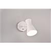 Trio Lighting ENZO APPLIQUE DOPPIO CONO METALLO BIANCO H. 16,5CM 1 LUCE ATTACCO E27