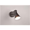 Trio Lighting ENZO APPLIQUE DOPPIO CONO METALLO NERO H. 16,5CM 1 LUCE ATTACCO E27