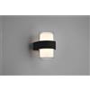 Trio Lighting MOLINA APPLIQUE DA ESTERNO IN FUSIONE ALLUMINIO ANTRACITE DOPPIO DIFFUSORE TONDO H. 13,2CM IP54 LED 9,2W 1100lm, 3000K