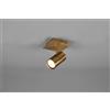 Trio Lighting MARLEY BASE SPOT CILINDRO OTTONE ANTICATO CM.12 1 LUCE ATTACCO GU10