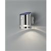 Trio Lighting SALTA APPLIQUE LED 3W 165lm, 3000K DA ESTERNO SOLARE RICARICABILE ACCIAIO SATINATO CON SENSORE DI MOVIMENTO IP44 H.13CM