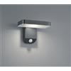 Trio Lighting ESQUEL APPLIQUE LED DA ESTERNO 4,5W 290lm, 3000K SOLARE RICARICABILE ANTRACITE CON SENSORE DI MOVIMENTO IP44 L.18CM