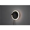 Trio Lighting JORDAN APPLIQUE LED 2W 200lm, 3000K - 5W 550lm, 3000K NERA DOPPIA ILLUMINAZIONE CON ACCENSIONE SEPARATA D. 15CM