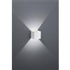Trio Lighting LOUIS APPLIQUE LED 4,3W 430lm, 3000K CUBO BI-DIREZIONALE COLORE BIANCO H.10CM
