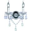 Trio Lighting LUSTER APPLIQUE 2 LUCI TRASPARENTE 26CM 2 LUCI ATTACCO E14