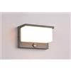 Trio Lighting NESTOS APPLIQUE DA ESTERNO FUSIONE ALLUMINIO ANTRACITE A LED 13W 1300lm, 3000K CON SENSORE DI MOVIMENTO L. 23CM IP54
