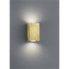 Trio Lighting CLEO APPLIQUE RETTANGOLARE 2 LUCI BI-DIREZIONALI ATTACCO GU10 FOGLIA ORO H.15CM
