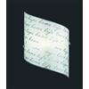 Trio Lighting SIGNA APPLIQUE RETTANGOLARE VETRO DECORO FIRMA L.20 CM X H.30CM 1 LUCE ATTACCO E27