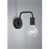 Trio Lighting DIALLO APPLIQUE TUBO METALLO NERO H.15CM 1 LUCE ATTACCO E27