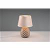 Trio Lighting ARIANA LAMPADA DA TAVOLO CERAMICA CON PARALUME EFFETTO VELLUTO SABBIA H. 35CM 1 LUCE ATTACCO E27