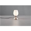 Trio Lighting CUP II LAMPADA IN ACCIAIO E VETRO CALICE SATINATO H.18CM 1 LUCE ATTACCO E14