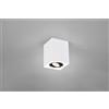 Trio Lighting BISCUIT CUBO SPOT ORIENTABILE BIANCO + NERO L. 9,6 X 9,6CM H. 12,5CM 1 LUCE ATTACCO GU10