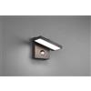 Trio Lighting HORTON APPLIQUE DA ESTERNO LED 8W 1000lm, 3000K IN FUSIONE ANTRACITE ORIENTABILE CON SENSORE L. 15CM X H. 12 CM IP54