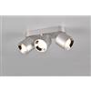 Trio Lighting GUAYANA BARRA 3 SPOTS ORIENTABILI ANCHE DA INCASSO METALLO ACCIAIO L. 27,3CM ATTACCO GU10